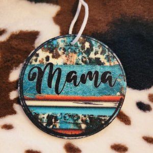 Mama Western Animal Print Unscented Car Air Freshener 5 Pack